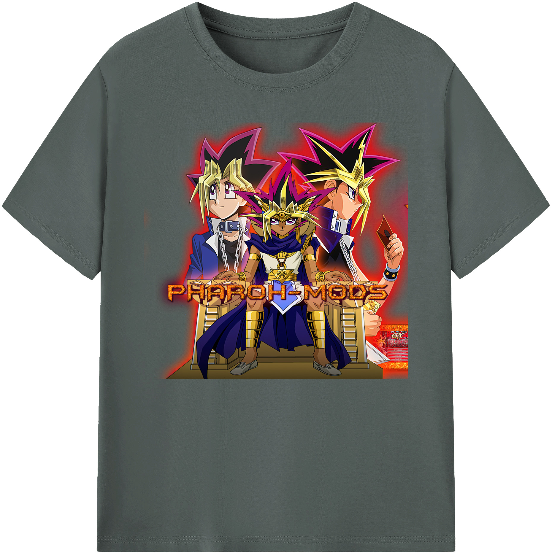 遊☆戯☆王 Yu-Gi-Oh! 綿100％ メンズ半袖Tシャツ｜肌触りやわらか＆通気性